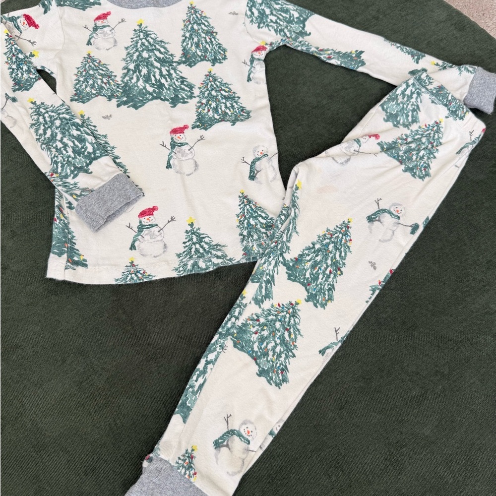 Burt's Bees Snowman Holiday Christmas Pajama Set - 3T
